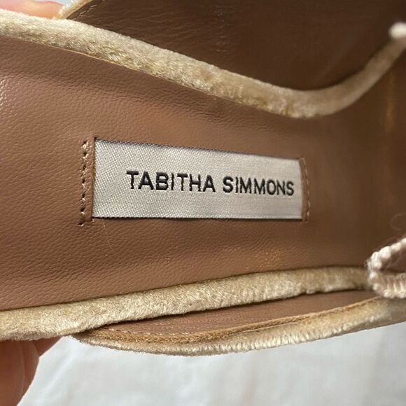 New with box Tabitha Simmons blush velvet peep toe heels size 37 6.5 AND 39 8.5 - Picture 9 of 14